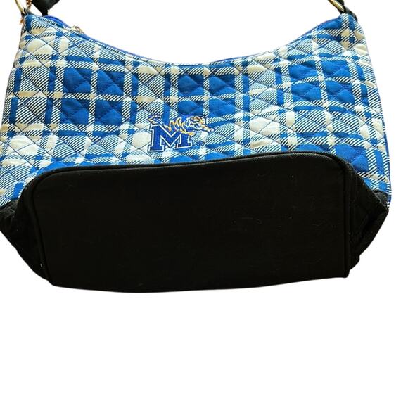 University of Memphis Spirit Ready Plaid Quilted Purse with Embroidered Logo - Picture 3 of 10